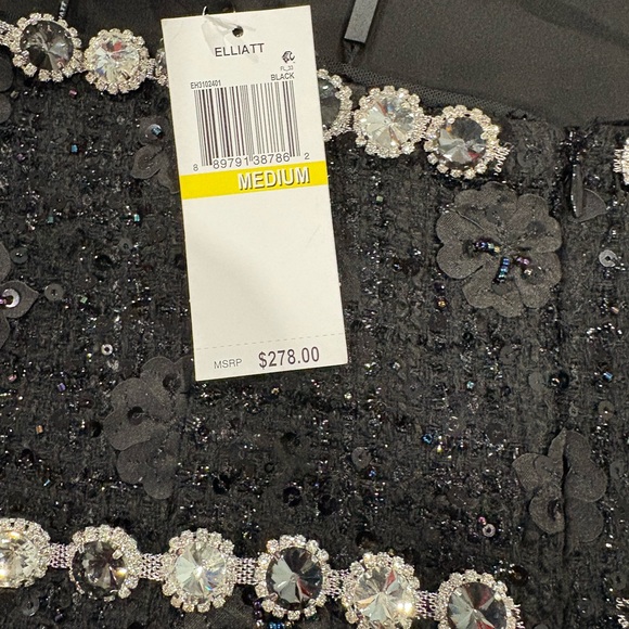 Elliatt Adeline Mini Party Dress In Black | size M - Picture 8 of 10